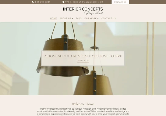 Interior Concepts Design House screenshot