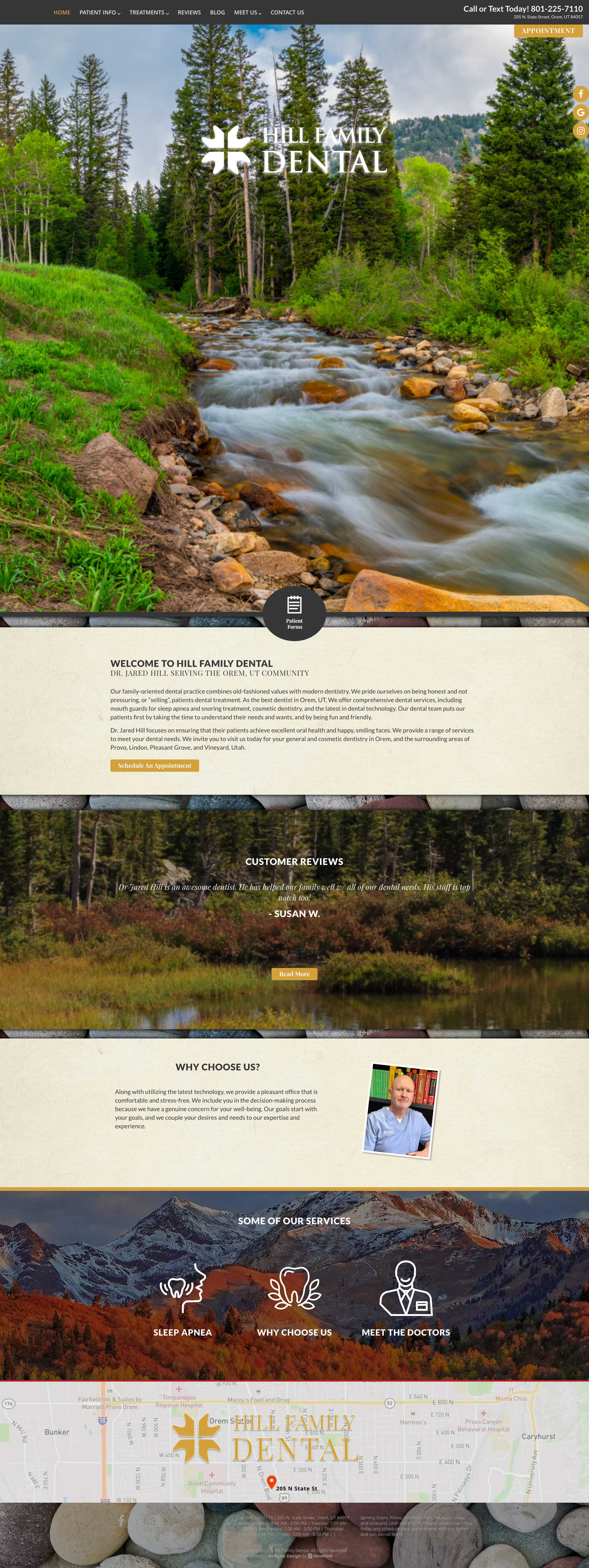 How the website looked before