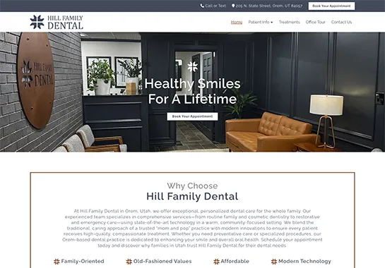 Hill Family Dental screenshot